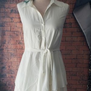3-Tier ivory skirted dress-Vfish.NWT 4 available